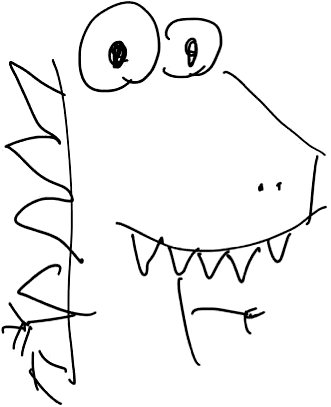 ぎざぎざの弁証法 ── ゆりの線画